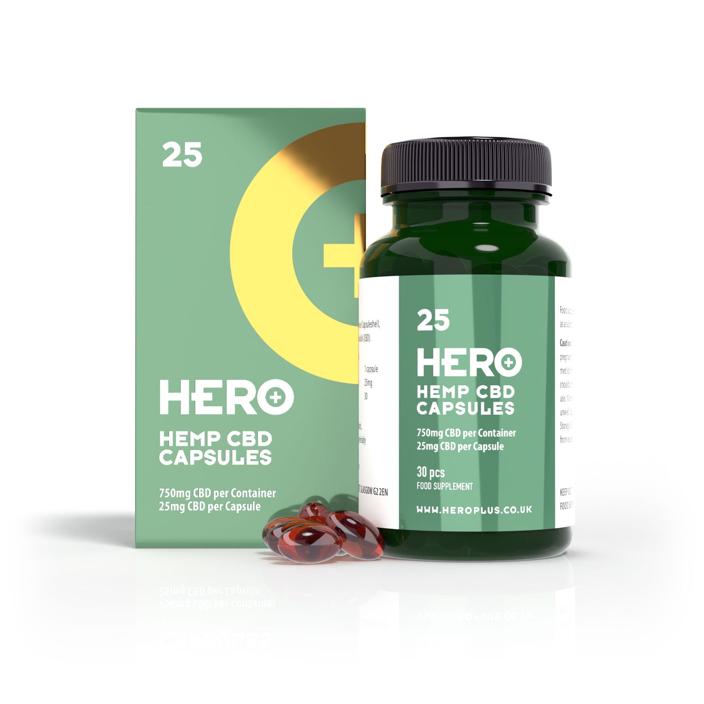 HERO + CBD Capsules (30x 25mg)